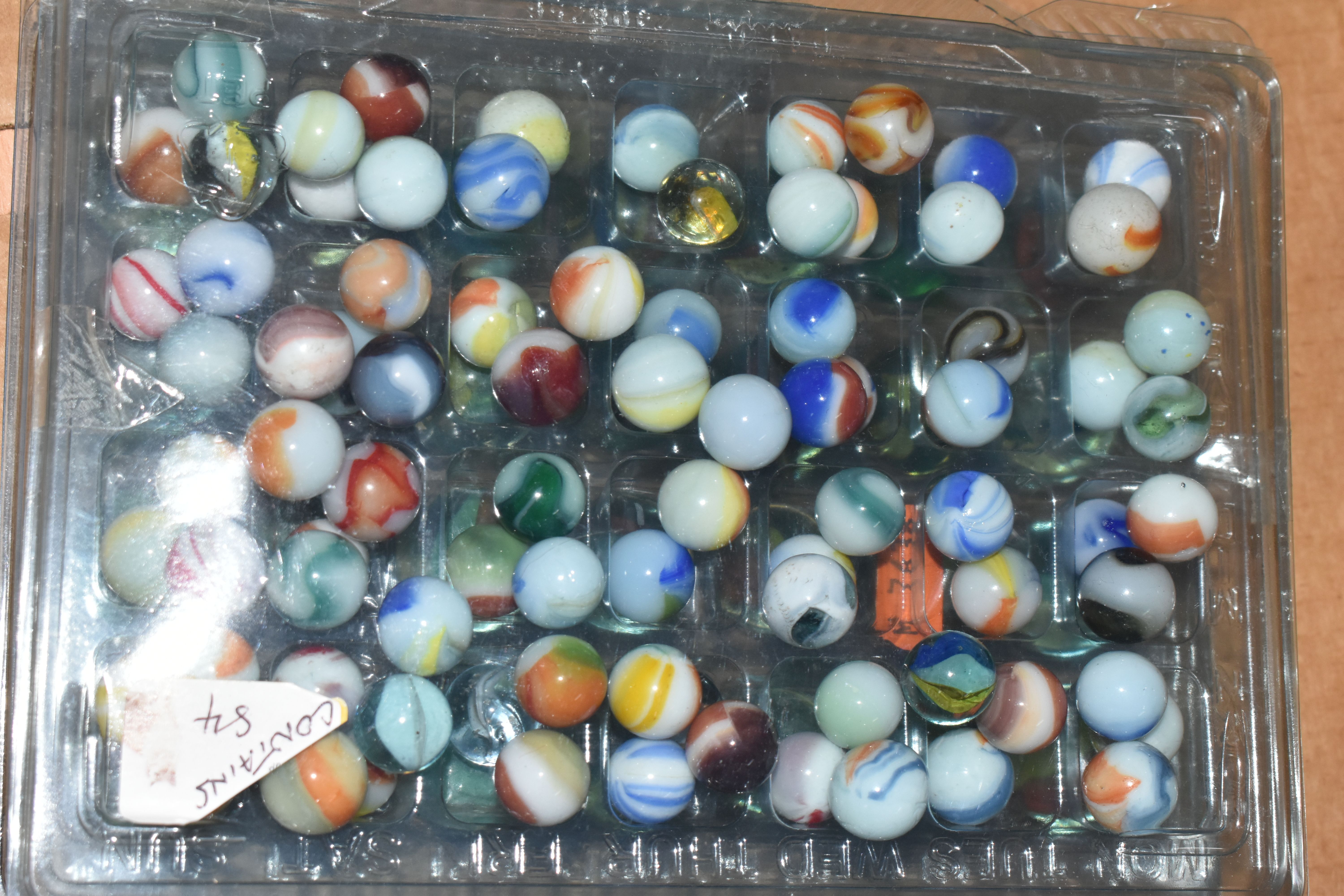 A COLLECTION OF ASSORTED MARBLES, various types and sizes, to include swirls, opaques, clears, - Image 10 of 14