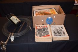 A LARGE QUANTITY OF WWII AND LATER MILITARY RELATED ITEMS AND EPHEMERA, this lot includes a WWII era