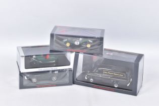 FOUR BOXED 1:43 SCALE SPARK MODEL MINIMAX VEHICLES to include a Lotus 21 Winner US Grand Prix 1961