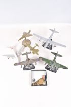 A COLLECTION OF MILITARY RELATED ITEMS, to include badges, model planes etc, this lot includes a
