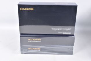 THREE BOXED ACCURASCALE OO GAUGE PFO12A PFA CONTAINER FLAT WAGON SETS, No.ACC2080-DRS-N containing