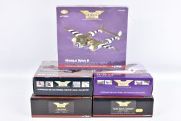 FIVE BOXED LIMITED EDITION CORGI AVIATION ARCHIVE 1:72 SCALE DIECAST MODEL AIRCRAFTS, the first is a
