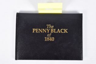 VERY FINE 1840 PENNY BLACK AS SUPPLIED BY STANLEY GIBBONS IN PRESENTATION WALLET, lettered RD and