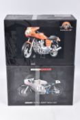 TWO BOXED MINICHAMPS 1:12 SCALE MODE CLASSIC BIKES, to include a Ducati 750 Paul Smart Imola 1972,