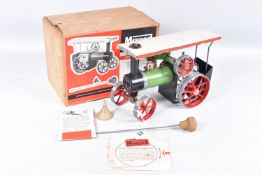 A BOXED MAMOD LIVE STEAM TRACTION ENGINE, No.TE1, not tested, appears largely complete but in