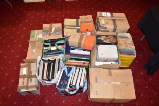 MASSIVE COLLECTION OF STAMPS IN TEN BOXES AND FIVE BAGS FOR LIFE AND TWO FURTHER BOXES OF