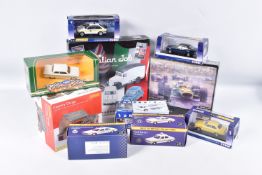 A QUANTITY OF BOXED MODERN DIECAST VEHICLES, to include Lledo Vanguards 'The Italian Job' five piece