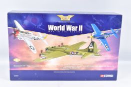 A BOXED LIMITED EDITION 1:72 SCALE CORGI AVIATION ARCHIVE DIECAST EIGHTH ARMY FORCE THREE PIECE SET,