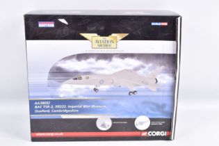 A BOXED LIMITED EDITION 1:72 SCALE CORGI AVIATION ARCHIVE BAC TSR-2 DIECAST MODEL AIRCRAFT, numbered