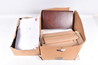 TWO BOXES WITH AN ACCUMULATION OF STAMPS OFTEN AS LOOSE IN BAGS, main value in GB 1990s mint