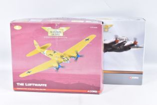 TWO BOXED LIMITED EDITION CORGI AVIATIONA RCHIVE 1:72 SCALE DIECAST MODEL AIRCRAFTS, the first is