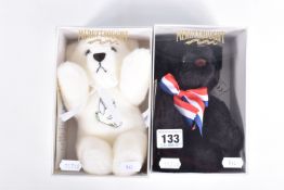 TWO BOXED MERRYTHOUGHT SPECIAL EDITION TEDDY BEARS, 'Hope' and 'Peace', both appear complete and