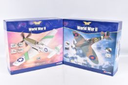 TWO BOXED CORGI AVIATION ARCHIVE 1:32 SCALE DIECAST MODEL AIRCRAFTS, the first is a P-51D