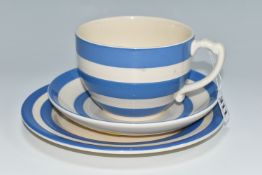 T.G. GREEN POTTERY - CLOVERLEAF TRADITIONAL CORNISHWARE COFFEE CUP TRIO, comprising coffee cup,