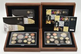 ROYAL MINT CASED YEAR SETS, to include a 2010 13x coin year set with booklet and COA, together