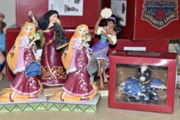 FIVE BOXED DISNEY TRADITIONS RESIN FIGURES, comprising two 6008981 'Gifts of Peace' Rapunzel