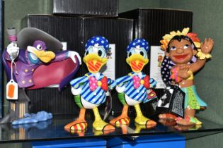 FOUR BOXED ENESCO DISNEY FIGURES, comprising Disney Showcase Darkwing Duck no 4050099, and three