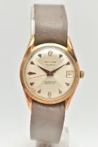 A GENTS 'FELCA' WRISTWATCH, automatic, round silver dial signed 'Felca 41 jewels, Air navigator