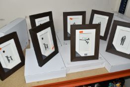 TEN NEW AND UNUSED BOXED SHARON NOWLAN PEBBLE ART DESIGNS, Demdaco framed designs comprising