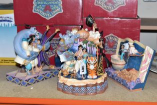 FOUR BOXED DISNEY TRADITIONS JIM SHORE 'ALLADIN' FIGURES, comprising 'A Wonderous Place' 6008999, '