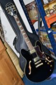 AN EPIPHONE SHERATON 2EB ELECTRIC GUITAR, 335 copy, serial number U07010156 (2007), manufactured