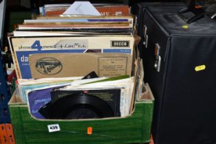 TWO BOXES AND TWO CASES OF RECORDS, to include LP records and singles, artists include The Rolling