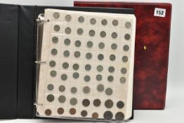 A LARGE COIN ALBUM CONTAINING MOSTLY UK COINAGE INCLUDING SILVER CONTENT COINS