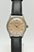 A GENTS MID 20TH CENTURY 'BREITLING' WRISTWATCH, automatic movement, round silvered dial signed '