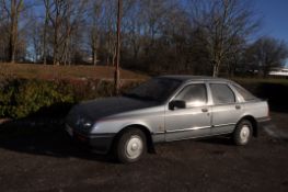 A 1985 FORD SIERRA 2.0 GL HATCHBACK, REGISTRATION NUMBER B245 EOK, finished in grey, V5c present,