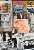 ONE BOX OF EPHEMERA comprising a large number of press/film photographs from the 1950s featuring '
