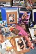 THREE BOXES OF POP MUSIC EPHEMERA containing a collection of books, concert programmes, photographs,
