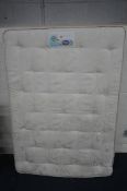A SILENTNIGHT 4FT6 MATTRESS (condition report: could use a clean)