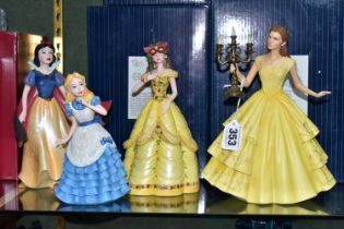 FOUR BOXED ENESCO DISNEY SHOWCASE COLLECTION FIGURES, comprising Belle no 4058293, Belle