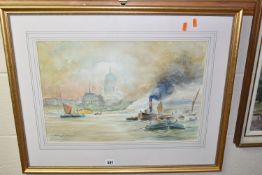 A SMALL QUANTITY OF DECORATIVE PICTURES ETC, to include a watercolour after Charles Dixon