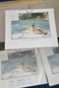 ONE BOX OF 1970'S PRINTS FOR CALENDARS OF WATER COLOUR PAINTINGS BY SIR WILLIAM RUSSELL FLINT,