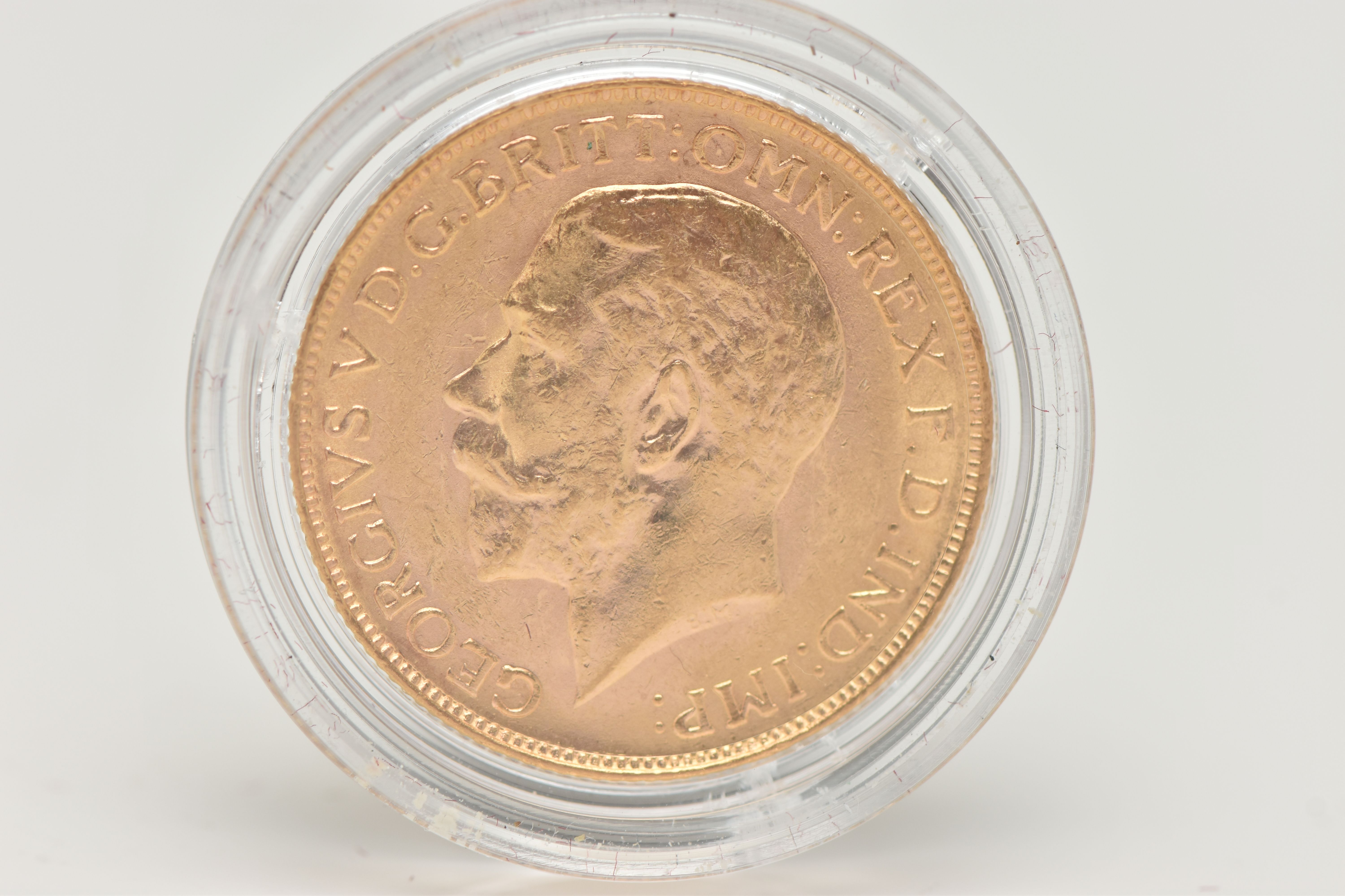 A FULL 22CT GOLD SOVEREIGN COIN 1913 PERTH MINT GEORGE V, 7.98 grams, .916 fine, 22.05mm - Bild 2 aus 2