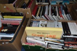 FIVE BOXES OF BOOKS, DVDs CDs & PHOTOGRAPHS FEATURING MARILYN MONROE and comprising over forty-