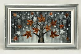 CHLOE NUGENT (BRITISH CONTEMPORARY), 'WINTER LEAVES', a 3D depiction of a tree in winter, signed