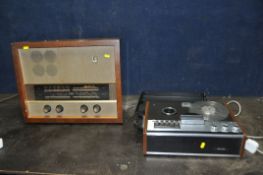 A VINTAGE MURPHY A252 VALVE RADIO with a walnut cabinet (working) and a Philips N4307 reel to reel