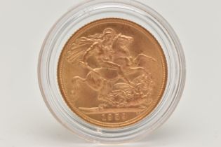 A FULL 22CT GOLD SOVEREIGN COIN 1959 LONDON ELIZABETH II, 7.98 grams, .916 fine, 22.05mm