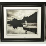 JOHN SWANNELL (BRITISH 1946) 'NUDE IN A BOAT', a signed limited edition photographic print, 2/50