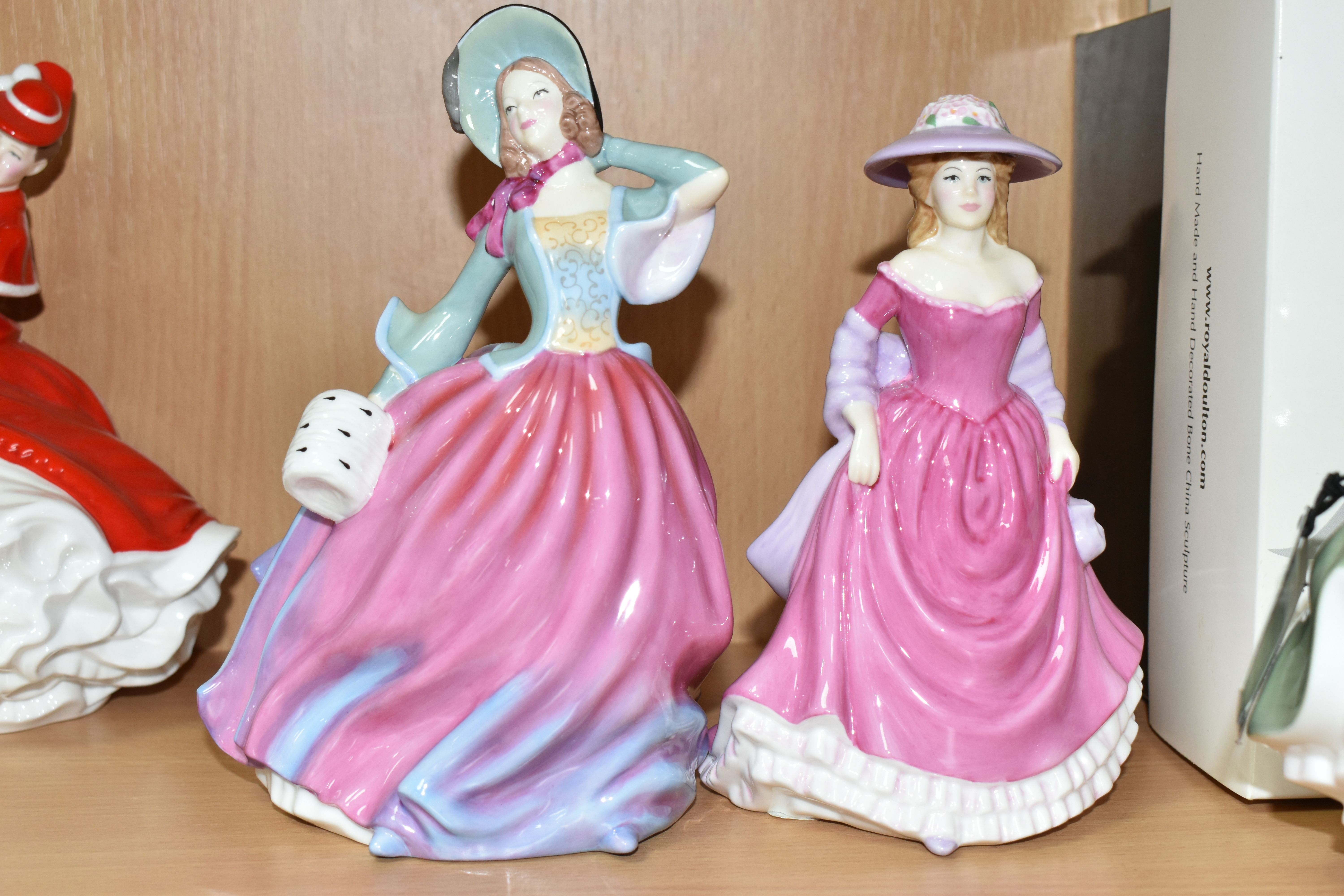 NINE ROYAL DOULTON FIGURINES, comprising Pretty Ladies: Best of the Classics Amy HN4782 - Figure - Image 5 of 7
