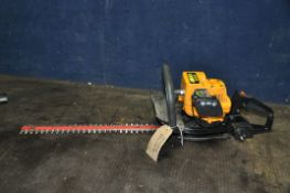 A PARTNER HG 55-12 PETROL HEDGE TRIMMER with 22in blade (engine pulls freely but hasn't started)