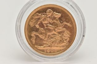 A FULL 22CT GOLD SOVEREIGN COIN 1906 MELBOURNE MINT EDWARD VII, 7.98 grams, .916 fine, 22.05mm