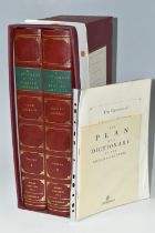 JOHNSON; SAMUEL, A Dictionary of the English Language, a two volume Facsimile Edition published by
