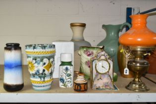 A GROUP OF LARGE VASES AND PLANTERS, comprising a Bradfords Exchange limited edition porcelain