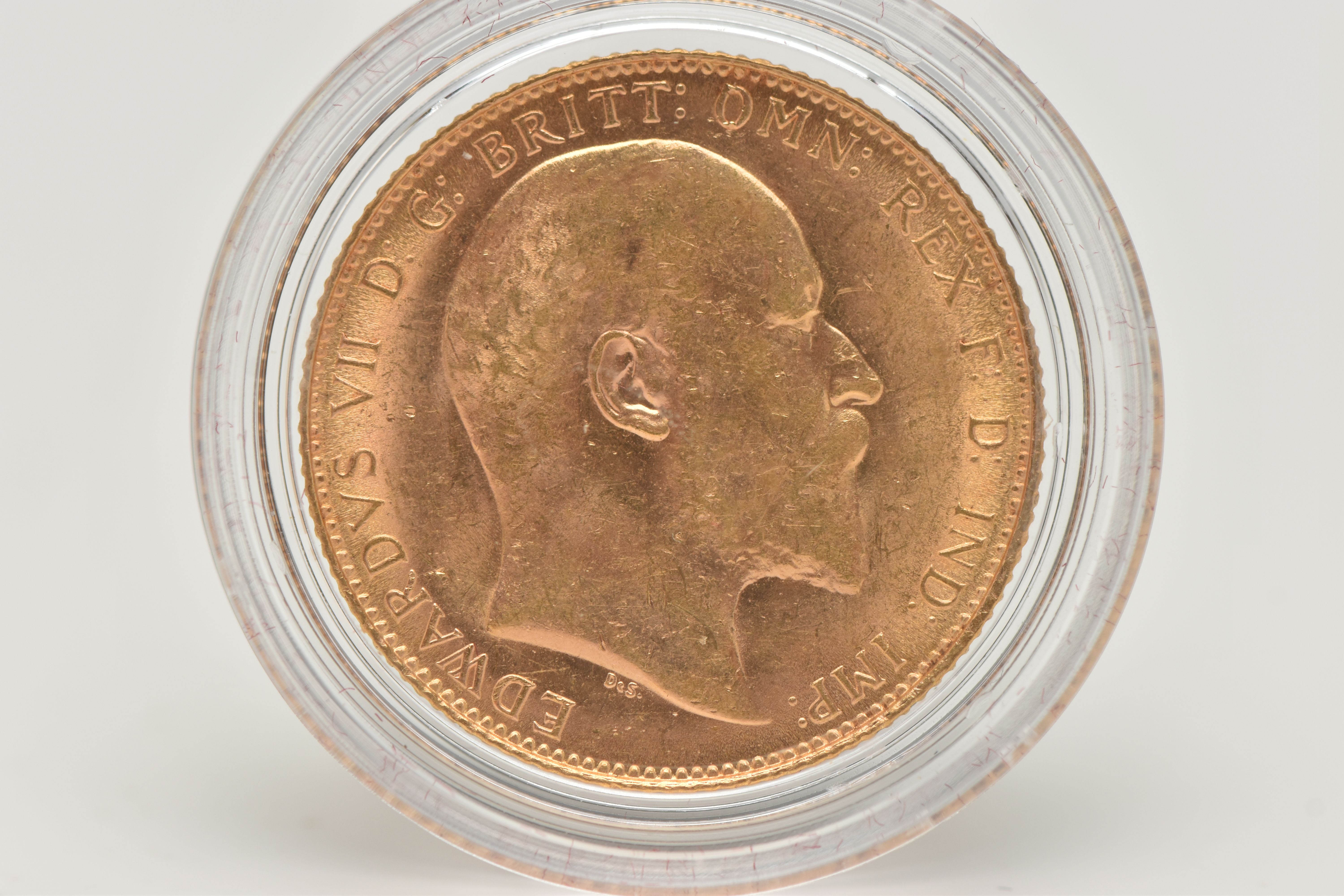 A FULL 22CT GOLD SOVEREIGN COIN 1908 LONDON MINT EDWARD VII, 7.98 grams, .916 fine, 22.05mm - Image 2 of 2