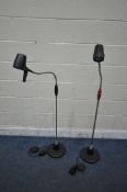 TWO ASK SERIOUS ADJUSTABLE READING LIGHTS (condition report: untested)