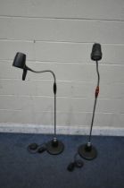 TWO ASK SERIOUS ADJUSTABLE READING LIGHTS (condition report: untested)