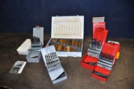 A SELECTION OF BOXED AND NEW METRIC DRILL BITS by Terrax, SKF, Cleveland etc
